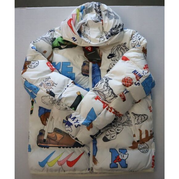 Nike FZ2288-133 Men's Sz L White Storm-FIT Bold School Windrunner Jacket - Picture 10 of 14